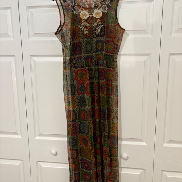 Johnny Was BITOLA MESH DRESS XL - Picture 5 of 7